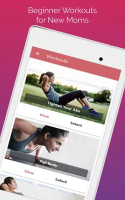 Postnatal Workouts android App screenshot 3